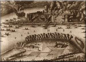 Batalla de la fortaleza de Noteburg en 1702