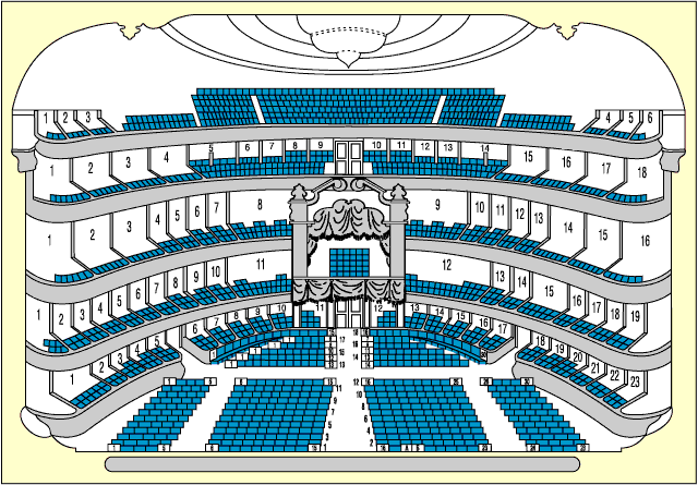 План Зрительного Зала Мариинского Театра